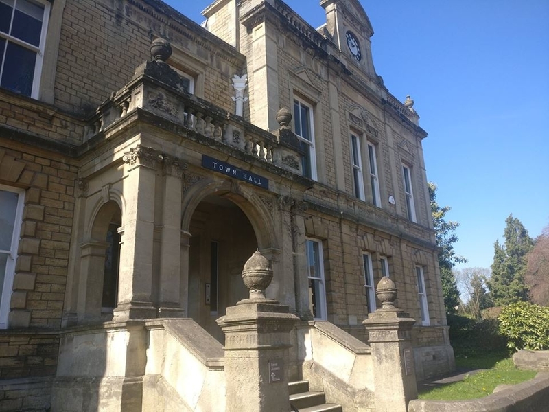 The outside of Frome town hall