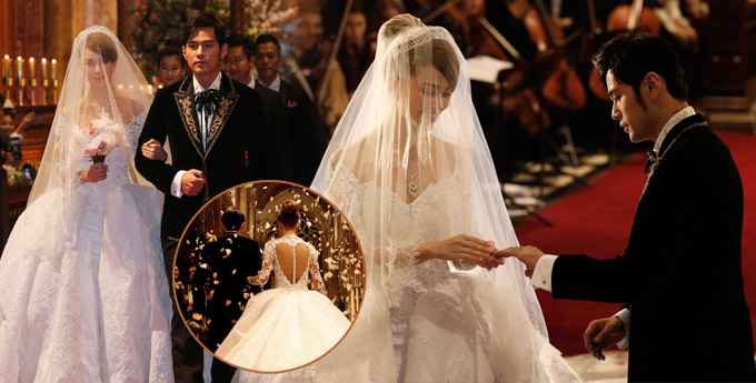 The scene at Jay Chou and Hannah’s wedding. Picture credit: ent.sina.com.cn