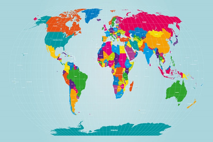 world-map-michael-tompsett