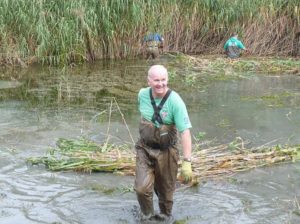 A big motivation for Dave King is the fun that he has while cleaning the rivers of Cardiff.