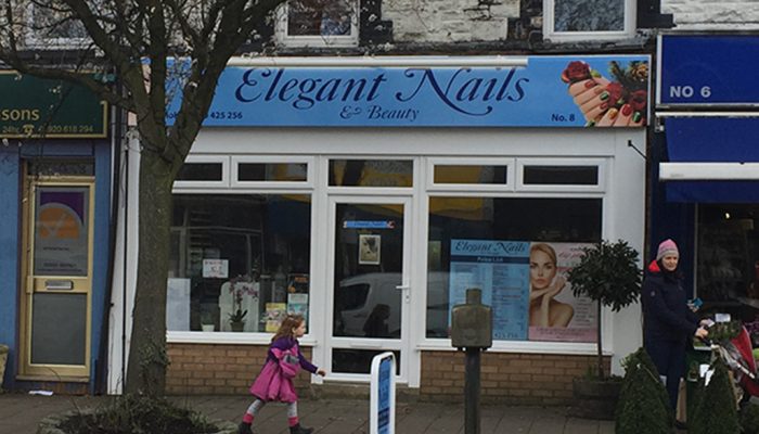 Elegant Nails, Whitchurch Road where immigration officers and police visited last night