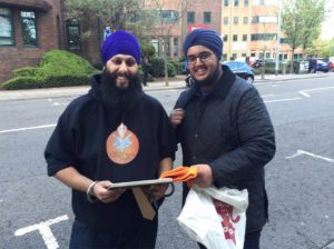 Amerpreet and Gurraj in 2015. Credit: Cardiff University Sikh Society.