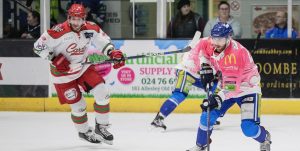 Cardiff Devils in action against Coventry Blaze.