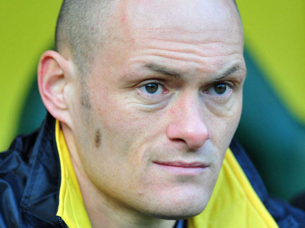A picture of Norwich manager Alex Neil