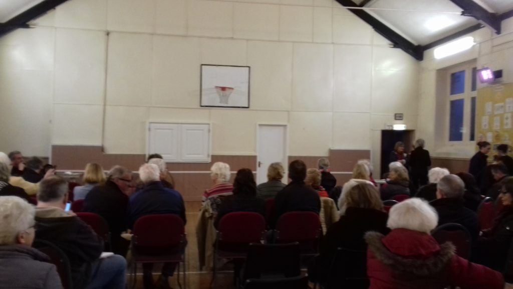 Residents met at Church Hall at a meeting organised by Nicki Page.