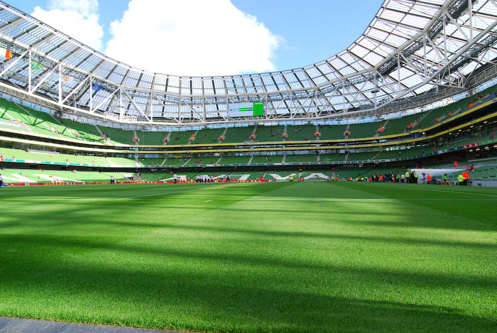 The Aviva Stadium will be the setting for this World Cup qualification match (Credit: Hoops341 on Wikipedia Commons)
