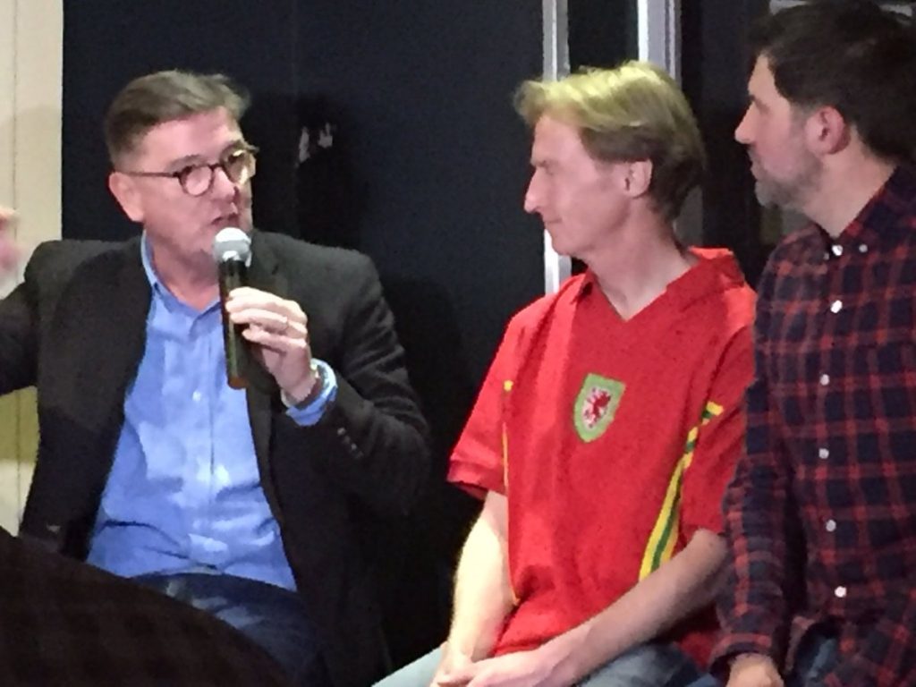 Ian Walsh talked with a panel of fans and experts at Wales' pre-Dublin party at Tiny Rebel in Cardiff