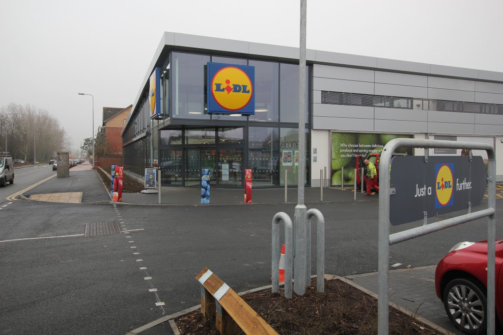 The new Lidl store only opened its doors last December, but has already become a hotspot for carpark smash and grabs. 