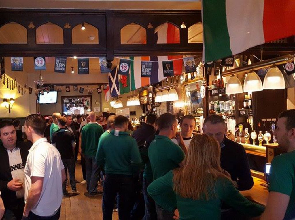 O'Nells Irish bar is already doing a roaring trade and expects to sell out of beer by the end of the night.
