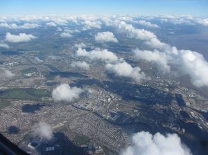 Cardiff City from the sky. Concerns have recently grown over levels of pollution in the city's air.