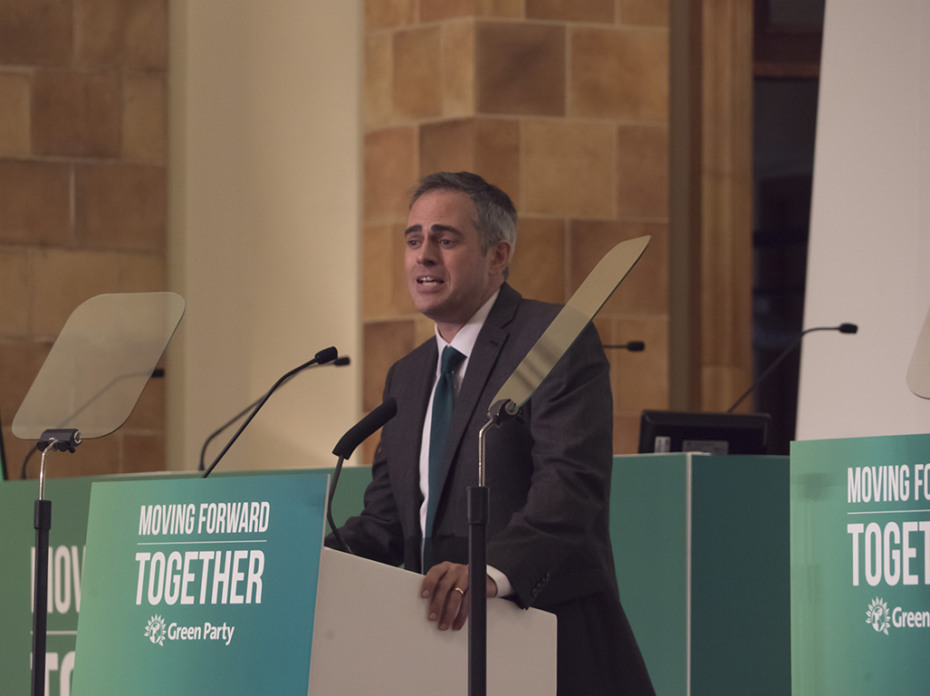 Jonathan Bartley at the Green Party Autumn Conference 2016.