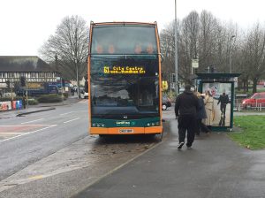 The 61 bus was on time at both 9.28am and 9.38am this morning