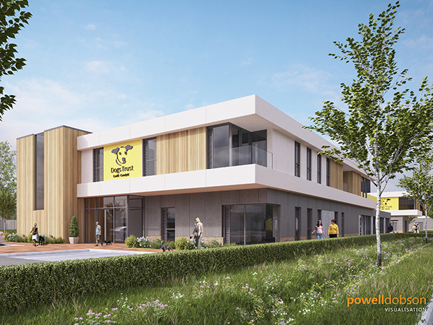 An artist's impression of the new Dogs Trust Rehoming Centre