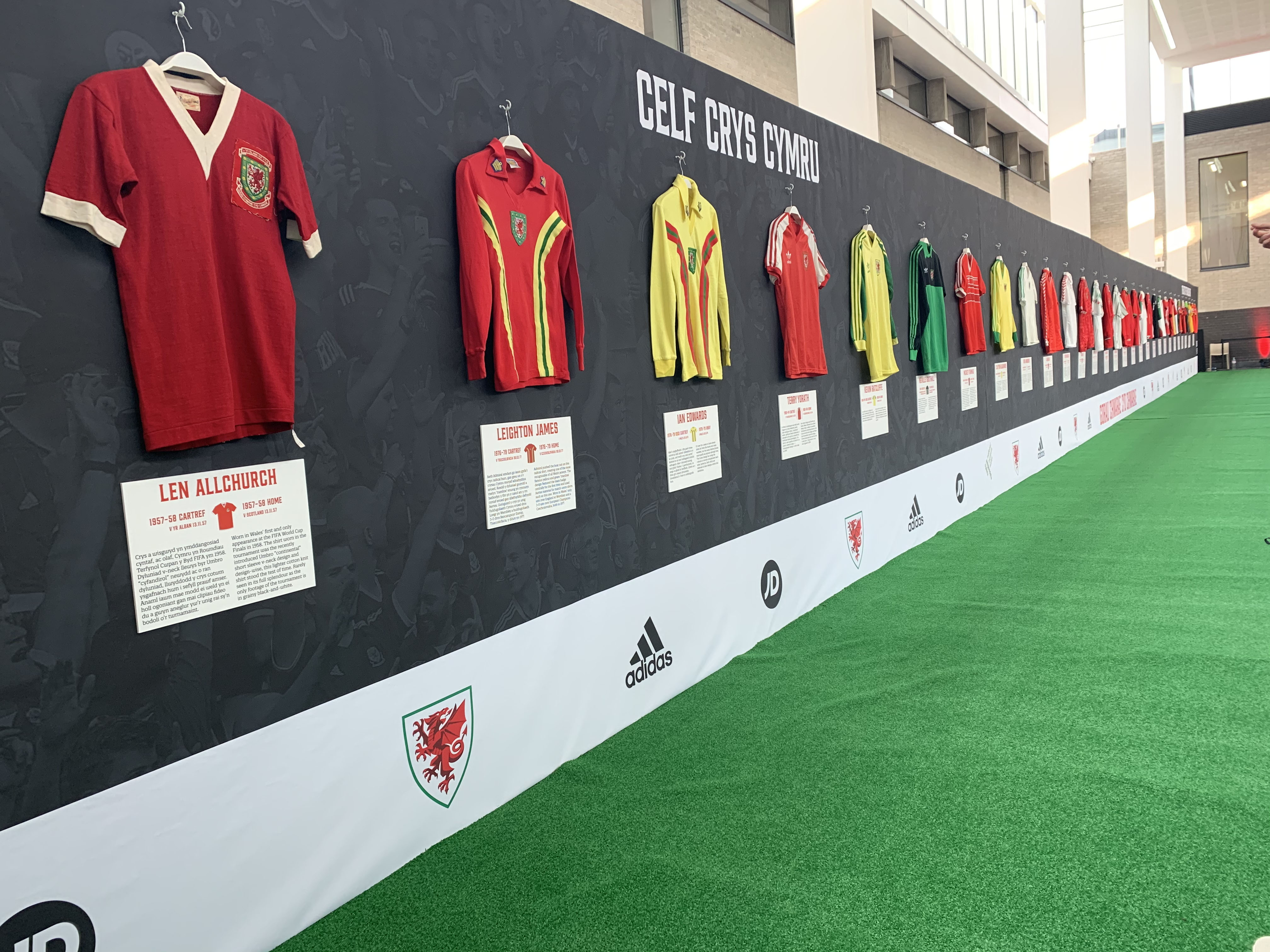 Latest Wales shirt joins display of historic kit at St Fagans